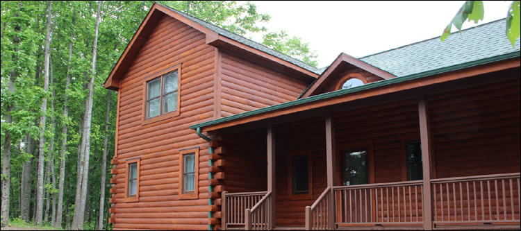 Log Home Staining in Clarke County, Virginia