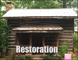 Historic Log Cabin Restoration  Clarke County, Virginia